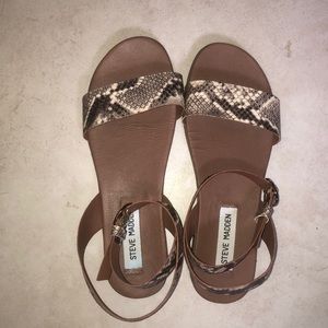 Steve Madden snakeskin sandals